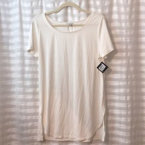 Halogen short sleeve tunic top